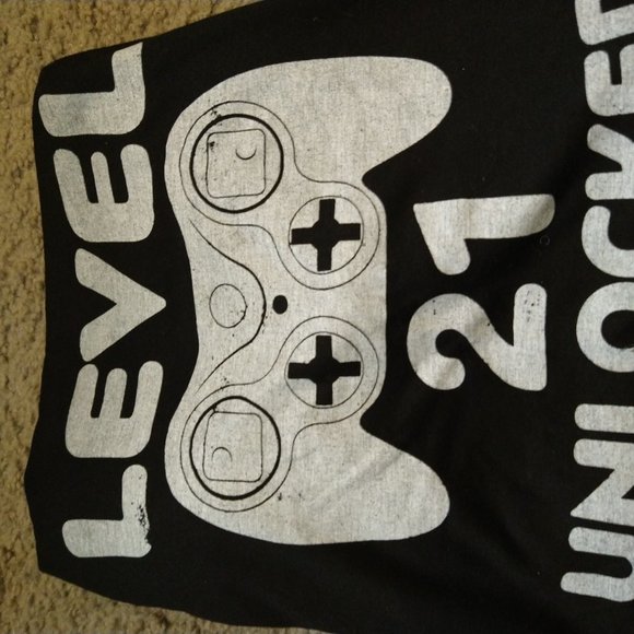 BRAND NEW - LEVEL 21 UNLOCKED - TSHIRT - SIZE 3XL - 21ST BIRTHDAY - Picture 4 of 5